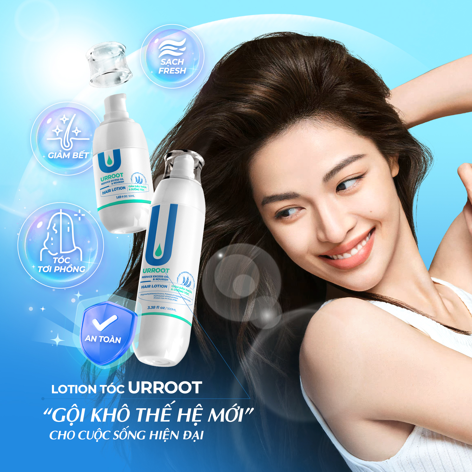KHÁM PHÁ “LOTION GỘI KHÔ” CHO TÓC